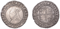 Elizabeth I (1558-1603), Sixth issue, Shilling, mm. escallop, bust 6A, 6.00g/5h (BCW SC-3/SC-b; N 2014; S 2577)....