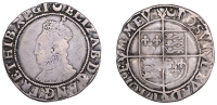 Elizabeth I (1558-1603), Sixth issue, Shilling, mm. crescent, bust 6B, reads hib, 5.69g/3h (BCW CS-63/CS-b; N 2014;...