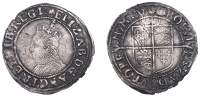 Elizabeth I (1558-1603), Sixth issue, Shilling, mm. hand, bust 6B, reads hib, 6.03g/3h (BCW HA-1/HA-b; N 2014; S...
