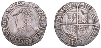 Elizabeth I (1558-1603), Sixth issue, Shilling, mm. woolpack, bust 6B, 5.51g/6h (BCW WK-2/WK-b1; N 2014; S 2577)....