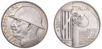 Italy, Kingdom, Vittorio Emanuele III, 20 Lire, 1928r, Rome (Gigante 44; KM 70). Almost extremely fine	 £100-£120