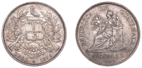 Guatemala, Republic, 4 Reales, 1894h, Heaton mint (KM 168). Toned, good very fine	 £50-£70
