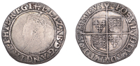 Elizabeth I (1558-1603), Sixth issue, Shilling, mm. anchor (flukes straight on obv., curved on rev.), bust 6B,...