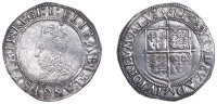 Elizabeth I (1558-1603), Seventh issue, Shilling, mm. 1 [1601], bust 6B, 5.86g/5h (BCW 1-1/1-a1; N 2014; S 2584)....