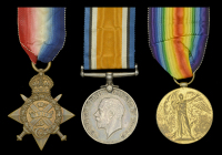 Three: Private F. Cook, Royal Welsh Fusiliers, who was killed in action on the Western Front on 16 May 1915

1914...