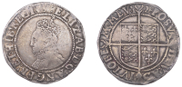 Elizabeth I (1558-1603), Seventh issue, Shilling, mm. 2 [1602], bust 6B, 5.59g/9h (BCW 2-1/2-a1; N 2014; S 2584)....