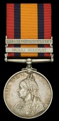Queen’s South Africa 1899-1902, 2 clasps, Cape Colony, Relief of Ladysmith (Lieut: W. Hill, Border Scouts.) good...