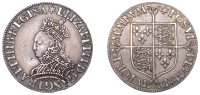 Elizabeth I (1558-1603), Milled coinage, Shilling, mm. star, decorated dress, intermediate flan, 30mm, 6.45g/6h...
