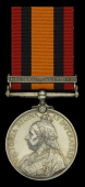 Queen’s South Africa 1899-1902, 1 clasp, Relief of Ladysmith (409 Tpr: E. M. Finlayson. Colonial Scouts.)...