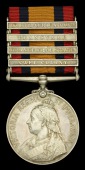 Queen’s South Africa 1899-1902, 4 clasps, Cape Colony, Orange Free State, Transvaal, South Africa 1902 (3321 Pte....