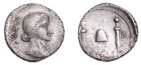 The Civil Wars (68-69), Denarius, Tarraco, struck under Galba in Spain, 68-9, draped bust of Libertas right, hair...