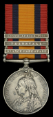 Queen’s South Africa 1899-1902, 3 clasps, Orange Free State, Transvaal, South Africa 1901 (20848 Tpr. H. G. S....