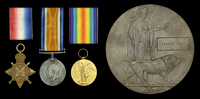 Three: Private S. Gray, Royal Welsh Fusiliers, who was killed in action on the Western Front on 25 September...