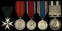 An inter-War Order of St. John group of five awarded to County Commissioner Mr. W. T. Atkinson, St. John Ambulance...