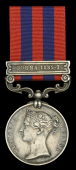 India General Service 1854-95, 1 clasp, Burma 1885-7 (2237 Pte. W. Crane 1st. Bn. R.W. Fus) minor edge bruising and...