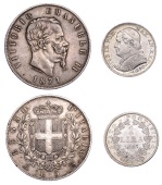 Miscellaneous, ITALY, Vittorio Emanuele II, 5 Lire, 1871m bn, Rome (MIR 554/3; KM 8); PAPAL STATES, Pius IX, Lira,...