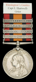 Queen’s South Africa 1899-1902, 4 clasps, Belmont, Modder River, Relief of Kimberley, Paardeberg (Capt. L....