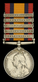 Queen’s South Africa 1899-1902, 5 clasps, Cape Colony, Tugela Heights, Relief of Ladysmith, Transvaal, Orange Free...