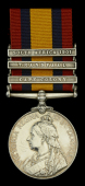 Queen’s South Africa 1899-1902, 3 clasps, Cape Colony, Transvaal, South Africa 1901, second and third clasps loose...