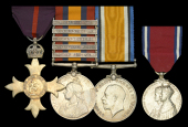 The unique Great War O.B.E. group of four awarded to Captain R. H. Struben, who raised and commanded Struben’s...