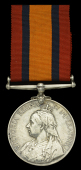 Queen’s South Africa 1899-1902, no clasp (7 Tpr: S. J. Botha. Vic. W. Mtd. Scouts) edge bruising and general wear,...