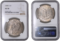 United States of America, Dollar, 1898s, San Francisco (KM 110). About extremely fine, scarce [Graded by NGC as AU...