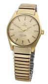Omega. A gold plated wristwatch with bracelet, Ref. 135.041, Seamaster, circa 1968.
Movement: cal. 601, manual...