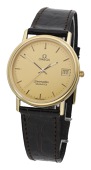 Omega. A gold plated wristwatch with date, Ref. 196.0266, Seamaster, circa 1984.
Movement: quartz, 6 jewels, no....