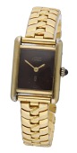 Must de Cartier. A lady’s gold plated rectangular wristwatch, Tank, circa 1980.
Movement: manual winding.
Dial:...
