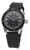 Omega A stainless steel automatic wristwatch with date, Ref. 166.062, Seamaster 60 ‘Big Crown’, circa...