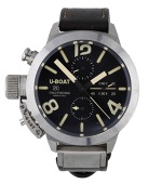 U-Boat. An oversized stainless steel automatic chronograph wristwatch with date, Ref. 7430, Classico Tungsteno,...