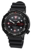 Seiko. A blackened stainless steel limited edition diver’s watch, Ref. 7C46 K-2, Marine Master Professional, Golgo...