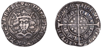 Henry VI (First reign, 1422-1461), Annulet issue/Rosette-Mascle issue mule, Groat, London, mm. crosses II/V, rosette...