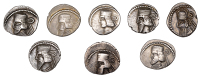 Arsakid Kings of Parthia, Vardanes I, AR Drachm, c. 38-46, Ekbatana, 3.72g/12h (Sellwood 64.31; Shore 353); Gotarzes...