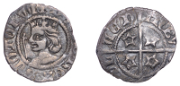 Scotland, David II, Sterling, class B, Edinburgh, larger young bust, single crosslet stops, nothing after, scotorvm,...