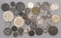George III, Shilling, 1817 (ESC 2144; S 3790); George IV, Halfcrown, 1825 (ESC 2371; S 3809); George VI, Crown, 1937...