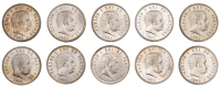 Portugal, Carlos I, 500 Reis (10), all 1891, Lisbon (Gomes 11.01; KM 535) [10]. All lustrous, extremely fine	...