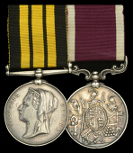 Pair: Quartermaster Sergeant C. J. Howell, Royal Welsh Fusiliers

Ashantee 1873-74, no clasp (2493. Pte. C. J....