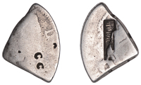Tortola, Authority of February 1801, Quarter-Dollar, a cut quarter-segment of a Charles III (?), Spanish-American 8...