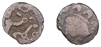 British Iron Age, DOBUNNI, Uninscribed issues, silver Unit, Cotswold Eagle [Head type B] Linear Mane variety, trace...