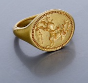 THE EMBOROUGH GOLD SIGNET RING