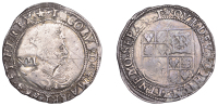 James I (1603-1625), Second coinage, Shilling, fifth bust, mm. cinquefoil (over trefoil on obv.), reads fra and hi,...