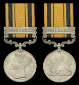 The Zulu War medal to Sergeant W. Allen, Natal Native Contingent, who was killed in action at Isandhlwana on 22...
