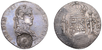 Scotland, BLANTYRE (Lanarkshire), Blantyre Works, a MEXICO, Ferdinand VII, 8 Reales, 1814mr, Guadalajara, obv....