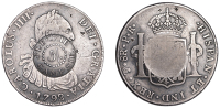 Scotland, CAMPSIE (Stirlingshire), J. Leckie, a Bolivia, Charles IIII, 8 Reales, 1792pr, Potosí, obv. countermarked...