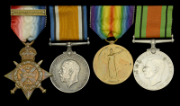 Four: Acting Corporal J. R. Waller, Army Ordnance Corps

1914 Star, with copy clasp (S-6843 Pte. J. R. Waller....