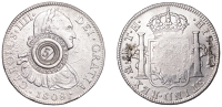 Scotland, GLASGOW (Lanarkshire), Forster & Corbet, Hutchesontown, a MEXICO, Charles IIII, 8 Reales, 1808th, Mexico...