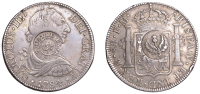 Scotland, GLASGOW (Lanarkshire), Thistle Bank, a MEXICO, Charles III, 8 Reales, 1784fm, Mexico City, obv....