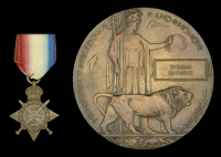 The 1914 Star awarded to Private T. Edwards, Royal Welsh Fusiliers, who was killed in action on the Western Front on...