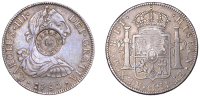 Scotland, GLASGOW (Lanarkshire), Thistle Bank, a MEXICO, Charles III, 8 Reales, 1780ff, Mexico City, obv....